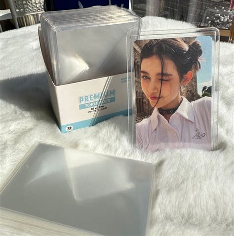 Pluedo&x27;s Ultra Clear Photocard Toploaders Perfect fit for single sleeved standard photocards. . Photocard toploader